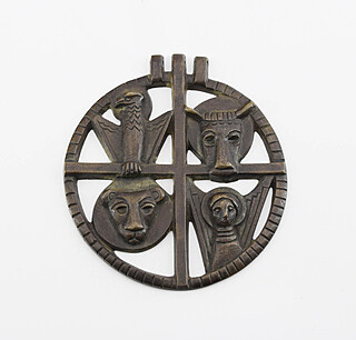 Medal z symbolami Czterech Ewangelistów
