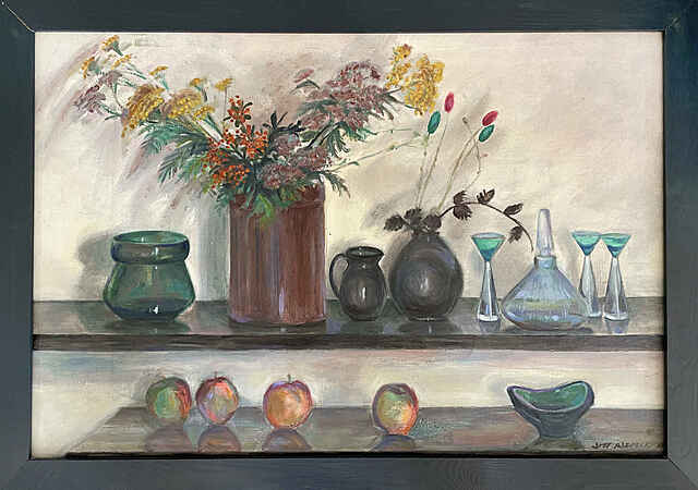 Martwa natura na regale, 1985