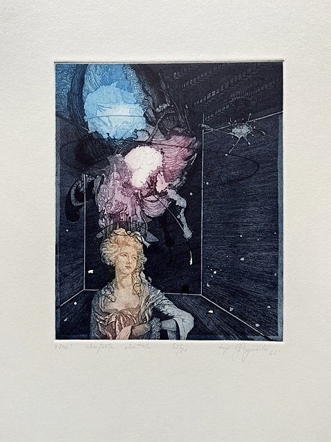 Noc (z teki „Styl i warsztat. Teka 10 łódzkich artystów grafików”, 1985), 1985