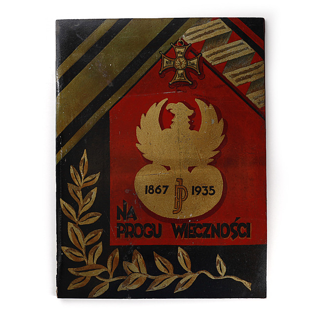 Album z pamiątkami związanymi z pogrzebem Józefa Piłsudskiego i inicjatywą budowy Kopca, ok. 1935 r.