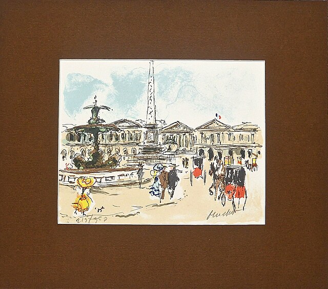 Paryż, Plac de la Concorde, 1977