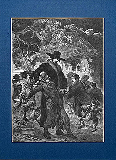 Meir Ezofowicz pod chatą Karaima, drzeworyt 1878