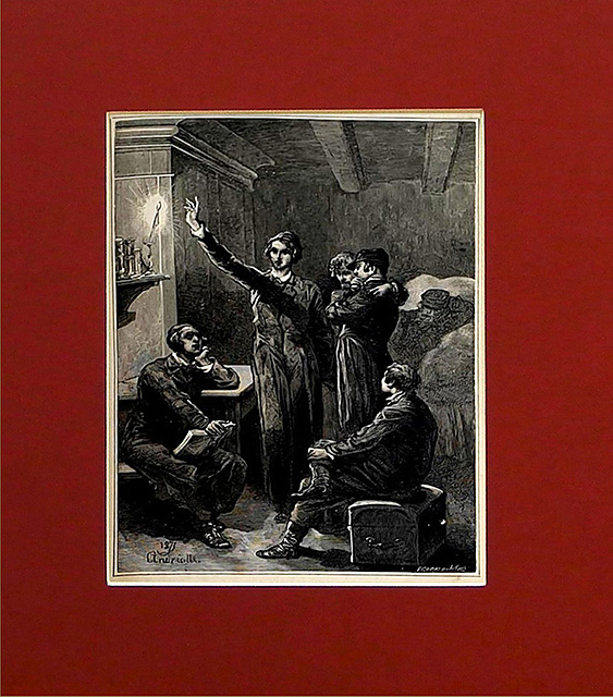 U Eliezera, rys. z Meir Ezofowicz drzeworyt 1878