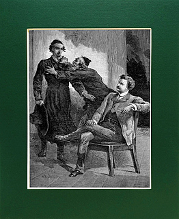 Meir ostrzega Kamiońskiego... z Meir Ezofowicz, drzeworyt 1878