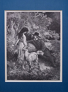 Meir i Golda z kozą, 1888 z cyklu Meir Ezofowicz