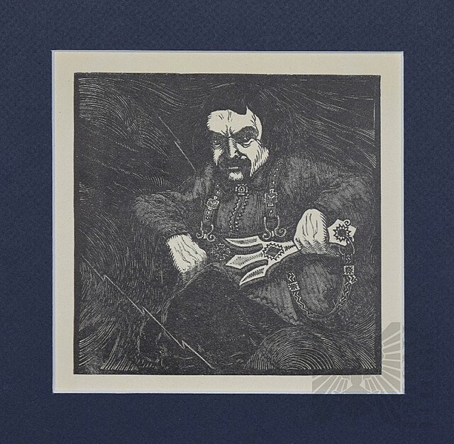 Perun - z teki „Bogowie Słowian”, 1933