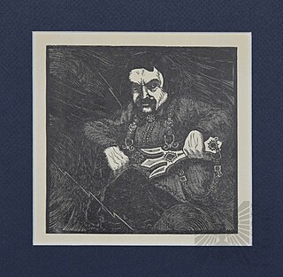 Perun - z teki „Bogowie Słowian”, 1933