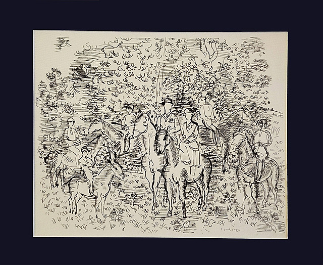 Equitation au Bois de Boulogne, (Jazda konna w Lasku Bulońskim),1965