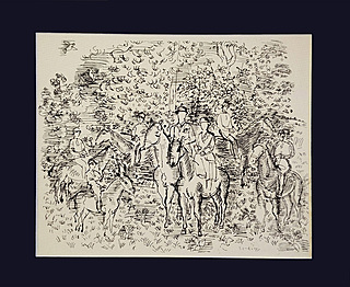 Equitation au Bois de Boulogne, (Jazda konna w Lasku Bulońskim),1965