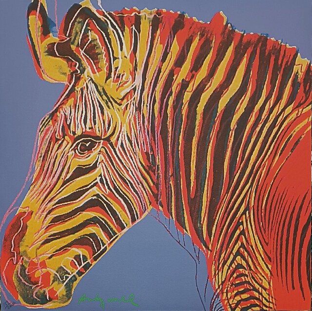 Zebra Grevy'ego,z cyklu "Zagrożone gatunki",1983