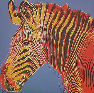 Zebra Grevy'ego,z cyklu "Zagrożone gatunki",1983