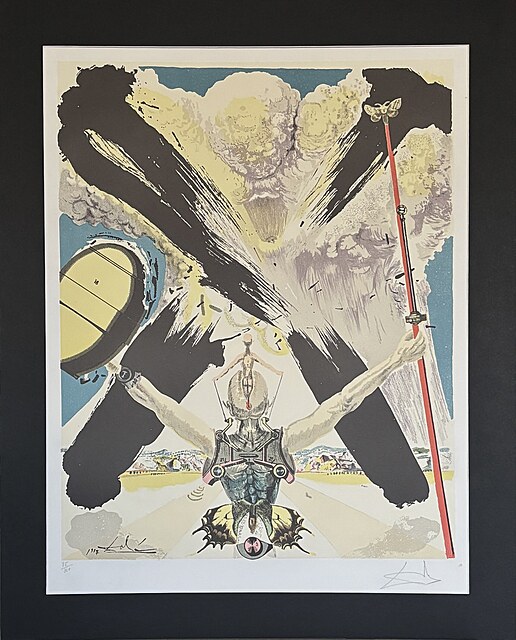 Metamorfoza Don Kichota (Métamorphose de Don Quichotte) z cyklu "Don Quijote de la Mancha", lata 80-te XX w. (1957)