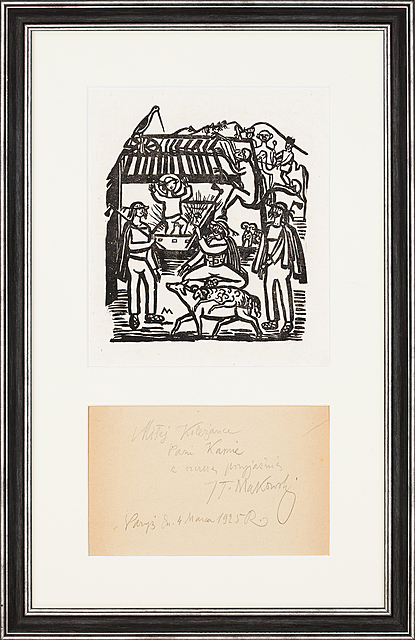 "Misterium" z dedykacją autora, 1924-1925