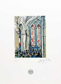 Gotycka kolegiata św. Marcina (Collégiale Saint-Martin) w Montmorency, 2011