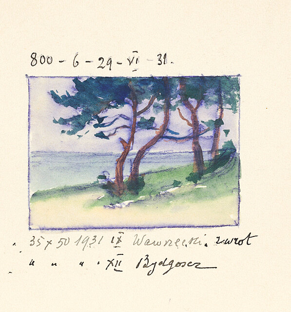 Widok na Bałtyk, 1931