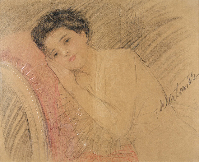 Zamyślona, 1904