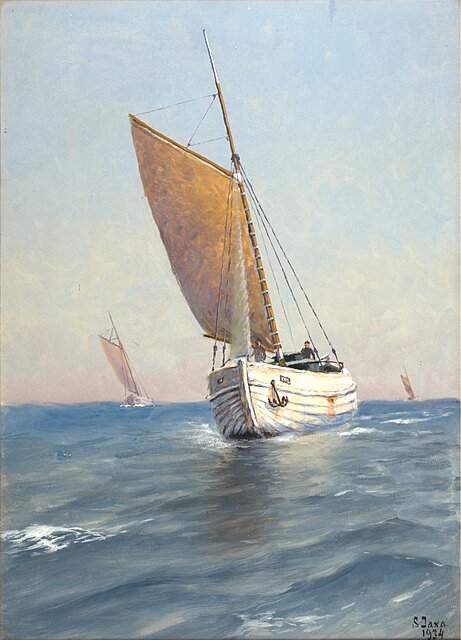 Łodzie na Bałtyku, 1934