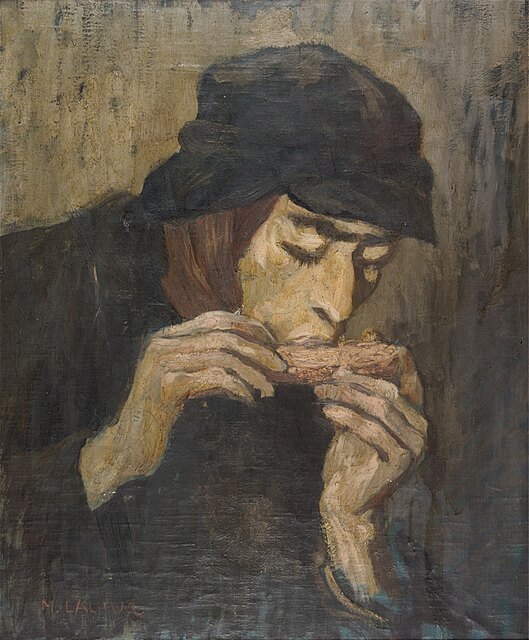 Głód (z cyklu Getto), 1954