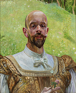 Autoportret z kwiatem koniczyny, 1909
