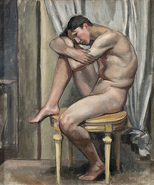 Model na taborecie, 1919 