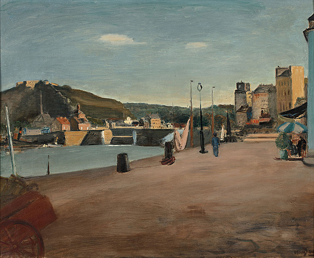 Widok na port w Cherbourgu, ok. 1938