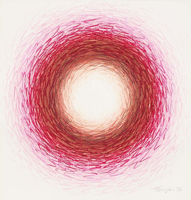 Koło czerwono-różowe, 1974