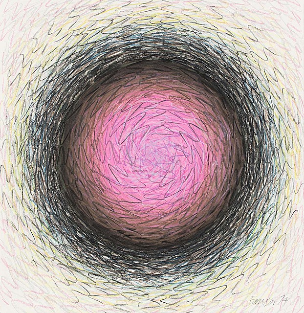 Koło fioletowo-czarne, 1974