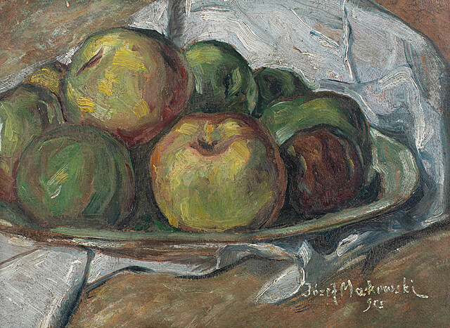 Martwa natura z zielonymi jabłkami, 1905