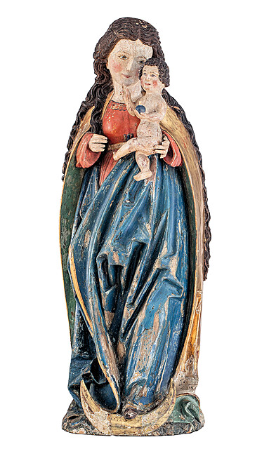 Figura Madonny z Dzieciątkiem, Europa Środkowa, XV/XVI w.