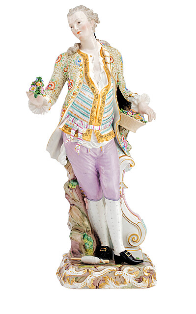 Figura Ogrodnik, proj. Johann Joachim Kaendler (1762), Miśnia, XIX w.