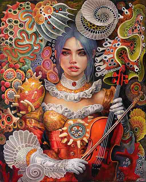 Undina with a violin, 2026