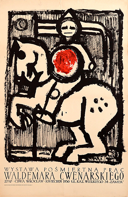 Wystawa pośmiertna prac Waldemara Cwenarskiego, ZPAP-CBWA, Wrocław, 1956