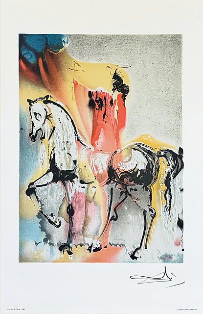 Le Cheval Chretien Koń Chrześcijański Z cyklu: Les Chevaux de Dali (Dalinian Horses), 1983