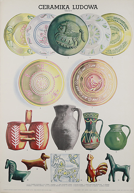 Plakat: Ceramika Ludowa