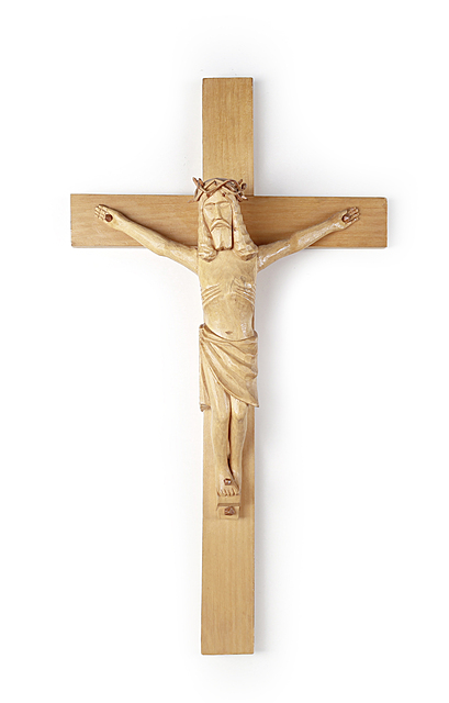 Krucyfiks - drewniana rzeźba ludowa