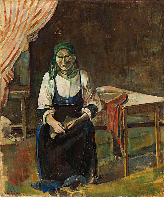 Włoska dziewiarka (Tricoteuse italienne), ok. 1962