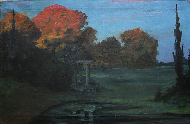 Park ze świątynią dumania, 1908
