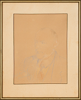 "Portret inżyniera Vayhingera - właściciela dworu w Lusławicach", 1925 rok