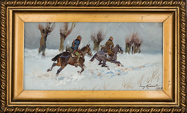"Polscy ułani w pościgu", 1928 rok 