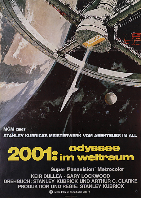 2001: Odyseja kosmiczna, 2001, lata 80. XX w. (plakat niemiecki) Odyssee im weltraum 2001