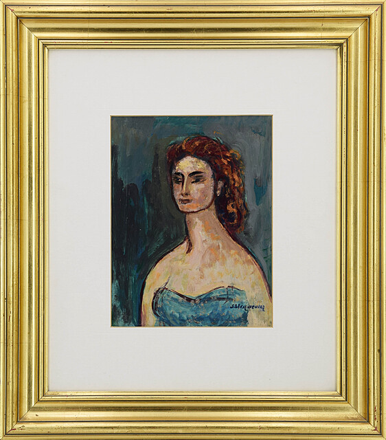 Portret rudowłosej