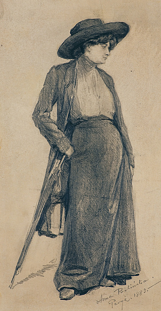 DAMA W KAPELUSZU, 1883