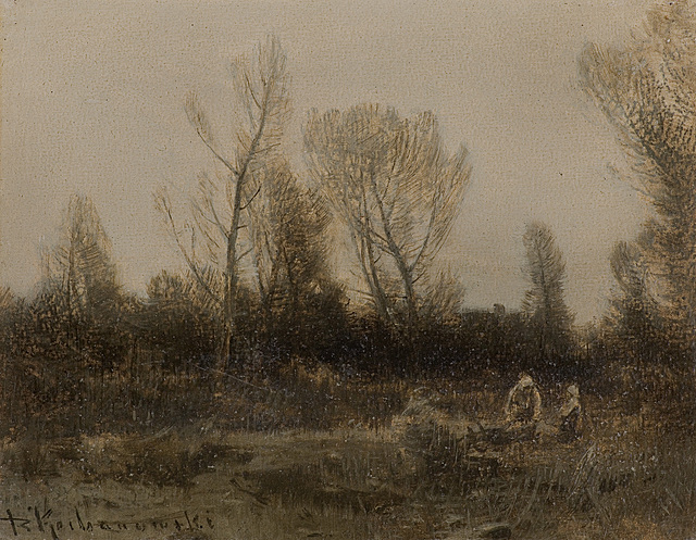 PEJZAŻ Z DRZEWAMI, ok. 1920