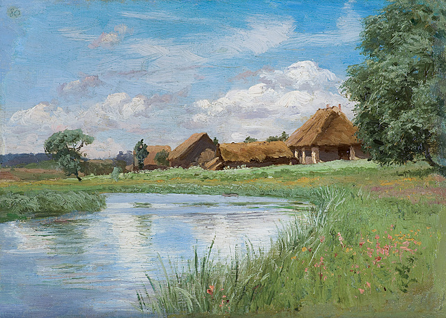 WIEŚ NAD RZEKĄ, 1895