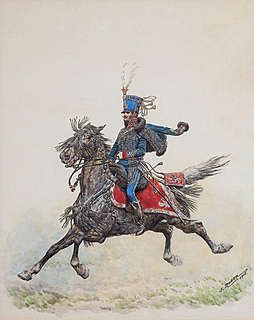 HUZAR XIII PUŁKU WOJSK KSIĘSTWA WARSZAWSKIEGO, 1915