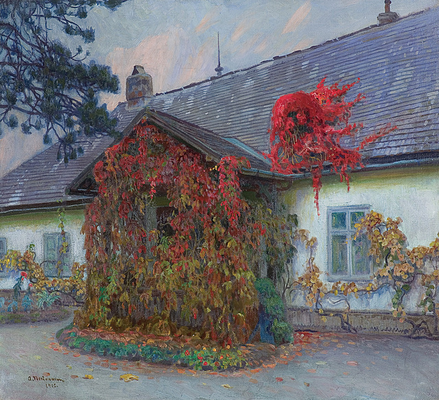 DWOREK W BLUSZCZACH, 1915