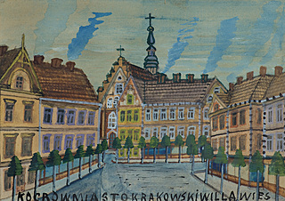 PEJZAŻ MIEJSKI, lata 50. XX w.