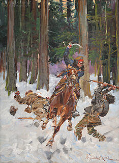 "Ułan walczący z bolszewikami" (1920)