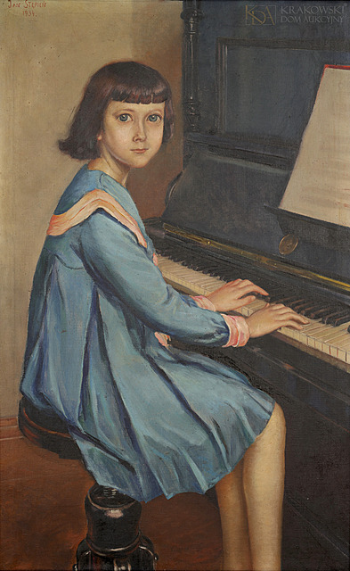 "Dziewczynka przy pianinie" (1934)