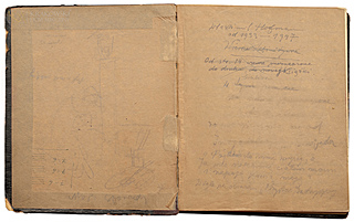 "Moje wiersze" - rękopis z poezją artysty z lat 1930-1954